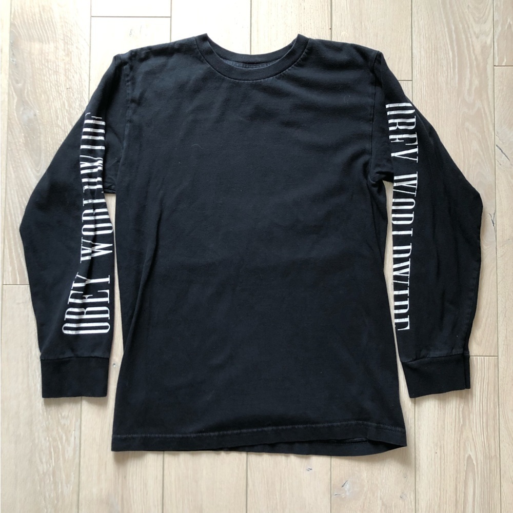 Obey Worldwide Black Long Sleeve T-Shirt